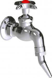  Chicago Faucets (LWV3-A22) Wall-mounted hose bibb water faucet with flange