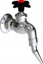 Chicago Faucets (LWV3-A24) Wall-mounted hose bibb water faucet with flange