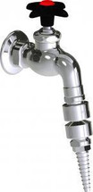 Chicago Faucets (LWV3-A44) Wall-mounted hose bibb water faucet with flange