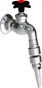  Chicago Faucets (LWV3-A44) Wall-mounted hose bibb water faucet with flange