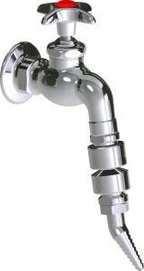  Chicago Faucets (LWV3-A52) Wall-mounted hose bibb water faucet with flange