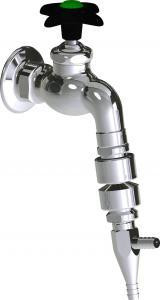  Chicago Faucets (LWV3-A63) Wall-mounted hose bibb water faucet with flange