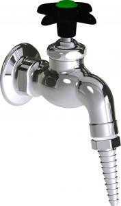  Chicago Faucets (LWV3-B13) Wall-mounted hose bibb water faucet with flange