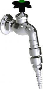  Chicago Faucets (LWV3-B43) Wall-mounted hose bibb water faucet with flange
