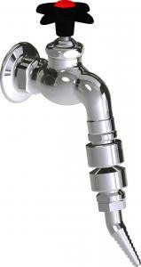  Chicago Faucets (LWV3-B54) Wall-mounted hose bibb water faucet with flange