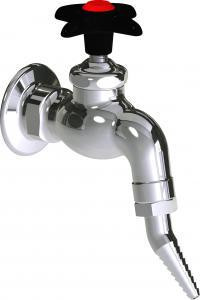  Chicago Faucets (LWV3-C24) Wall-mounted hose bibb water faucet with flange