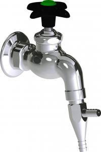  Chicago Faucets (LWV3-C33) Wall-mounted hose bibb water faucet with flange