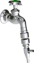 Chicago Faucets (LWV3-C61) Wall-mounted hose bibb water faucet with flange