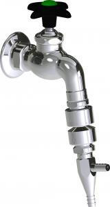  Chicago Faucets (LWV3-C63) Wall-mounted hose bibb water faucet with flange