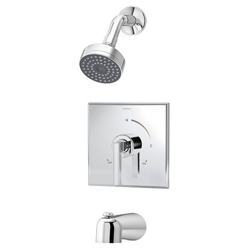  Symmons (S-3602-TRM) Duro Tub/Shower System with Secondary Integral Diverter Trim