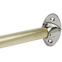 Brey Krause (B-2946-BC) 1" Cast Brass Solid One Piece Exposed Mount 45 Degree Wall Flange, Bright Chrome Finish