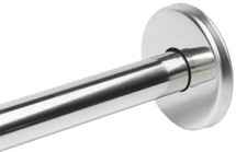Brey Krause (S-4691-SS) " Formed, Round Snap-on Concealed Wall Flange w/ Collar, Satin Stainless Finish - 3" Dia.