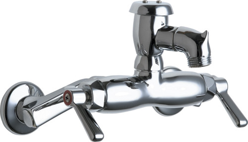  Chicago Faucets (305-VBRXKCP) Hot and Cold Water Sink Faucet