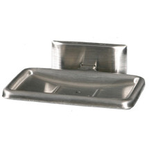 Brey Krause (S-4510-SS) Soap Dish with Drain, Satin Stainless Finish