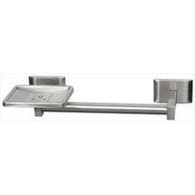 Brey Krause (S-4512-SS) Soap Dish and Bar, Satin Stainless Finish