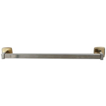 Brey Krause (S-4842-24-BB) Round Towel Bar - 24", Bright Brass Finish