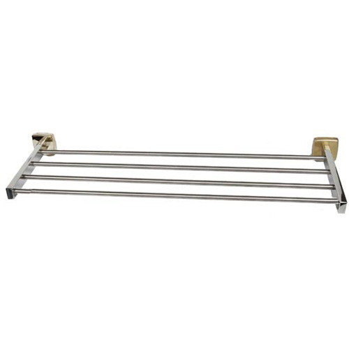  Brey Krause (S-4872-24-BB) Towel Supply Shelf - without Bar- 24", Bright Brass Finish