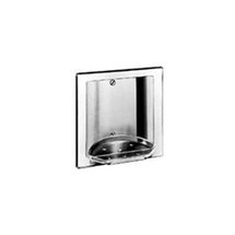 Brey Krause (S-2611-SS) Recessed Soap and Tumbler Holder without Tray, Satin Stainless Finish