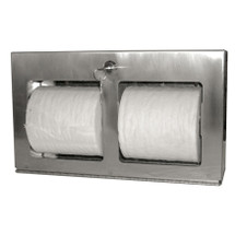 Brey Krause (C-1041-01-SS) Multi-Roll Toilet Tissue Holder - Horizontal, Surface Mount, Satin Stainless Finish