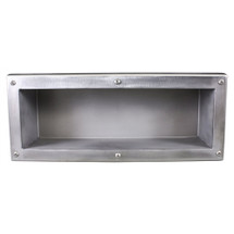 Brey Krause (S-4090-SS) Security Recessed Shelf - Exposed Mount, Satin Stainless Finish