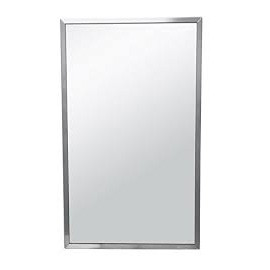  Brey Krause (T-1016-20-SS) Commercial Mirror - 16 in. X 20 in., Satin Stainless Frame