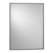  Brey Krause (T-1016-24-SS) Commercial Mirror - 16 in. X 24 in., Satin Stainless Frame