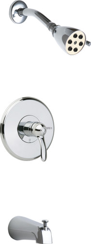  Chicago Faucets (1905-TK600CP) Tub and Shower Trim Kit with Shower Head and Diverter Tub Spout