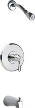 Chicago Faucets (1905-TKCP) Tub and Shower Trim Kit with Shower Head and Diverter Tub Spout