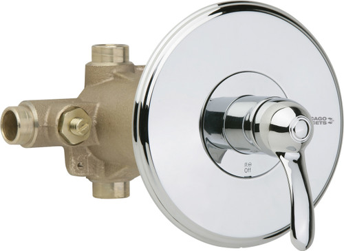  Chicago Faucets (1905-VOCCP) Thermostatic Pressure Balancing Tub and Shower Valve with Trim