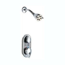 Chicago Faucets (2502-600CP) TempShield Thermostatic Pressure Balancing Shower Valve with Shower Head