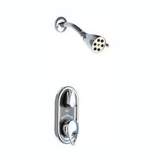  Chicago Faucets (2502-600CP) TempShield Thermostatic Pressure Balancing Shower Valve with Shower Head