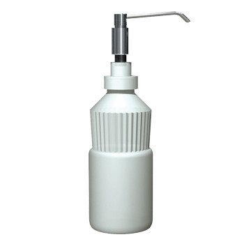  ASI (10-0336) Manual Foam Soap Dispenser, 4" Spout, Stainless Steel, 34 oz, Vanity Mounted