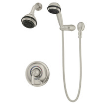 Symmons (S4708STNTRMTC) Allura Shower/ Hand Shower Trim w/ Secondary Integral Diverter & Flow Control Spindle and Cap Nut , Satin Nickel Finish