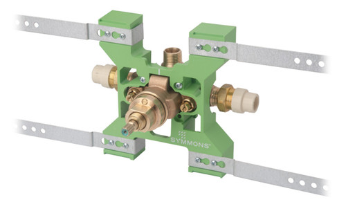  Symmons (261XRVCPBRBODY) Temptrol Rapid Install pressure balancing shower valve body