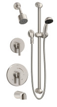 Symmons (3506-H321-V-CYL-B-STN-TRM) Dia tub/shower/hand shower system trim only, Satin Nickel