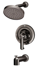 Symmons (5302BLKTRMTC) Museo tub/shower system trim only, Polished Graphite