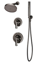 Symmons (5305-BLK-TRM) Museo shower/hand shower system trim only, Polished Graphite