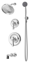 Symmons (5406TRMTC) Degas tub/shower/hand shower system trim only, Chrome