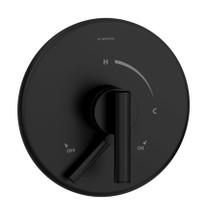 Symmons (S-3500-CYL-B-MB-TRM) Dia shower valve trim only with secondary integral diverter/volume control, Matte Black
