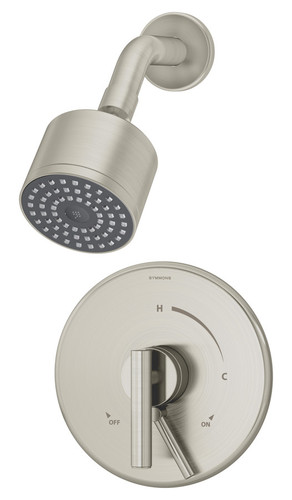  Symmons (S-3501-CYL-B-STN-TRM ) Dia shower system trim only with secondary integral volume control, Satin Nickel