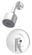 Symmons (S-3501-CYL-B-TRM) Dia shower system trim only with secondary integral volume control, Chrome