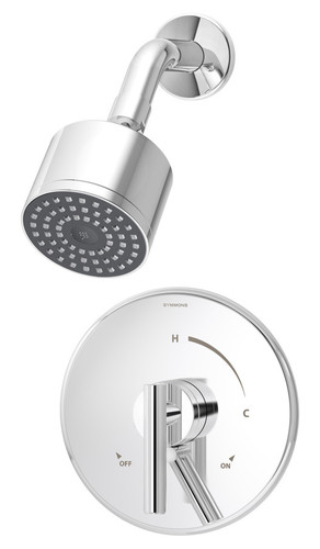  Symmons (S-3501-CYL-B-TRM) Dia shower system trim only with secondary integral volume control, Chrome