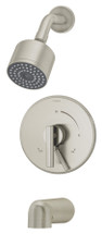 Symmons (S-3502-CYL-B-STN-TRM ) Dia tub/shower system trim only with secondary integral diverter, Satin Nickel
