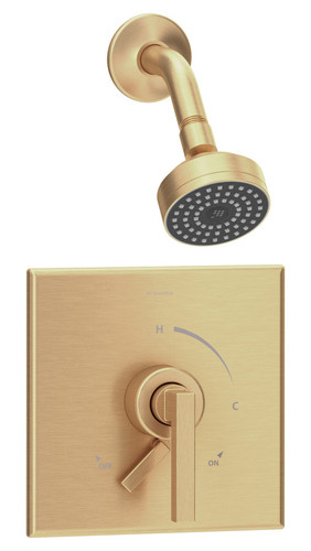  Symmons (S-3601-BBZ-TRM) Duro shower system trim only with secondary integral volume control, Brushed Bronze