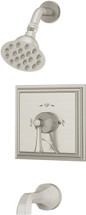 Symmons (S-4502-STN-TRM) Canterbury tub/shower system trim only, Satin Nickelwith secondary integral diverter, Satin Nickel