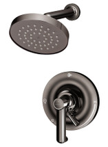 Symmons (S-5301-BLK-TRM) Museo shower system trim only with secondary integral volume control, polished graphite