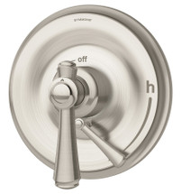 Symmons (S-5400-STN-TRM) Degas shower valve trim only with secondary integral diverter/volume control, Satin Nickel