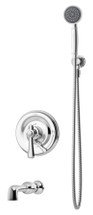 Symmons (S-5404-TRM) Degas tub/hand shower system trim only with secondary integral diverter, chrome