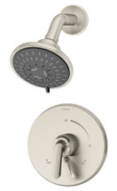 Symmons (S-5501-STN-TRM) Elm shower system trim only with secondary integral volume control, satin nickel