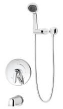 Symmons (S-5504-TRM) Elm tub/hand shower system trim only with secondary integral diverter, chrome